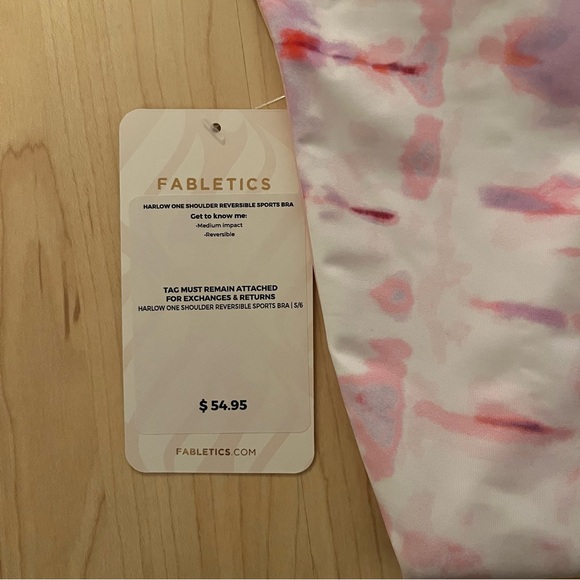 NWT! Fabletics ‘Harlow One Shoulder Reversible Sports Bra’ - Picture 6 of 7